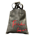 Fendi Flat Tote Bag Leather Suede