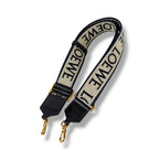 Loewe Anagram Strap Navy Gold Handbag — view 3