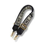 Loewe Anagram Strap Navy Gold Handbag — view 2