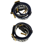 Loewe Anagram Strap Navy Gold Handbag — view 6