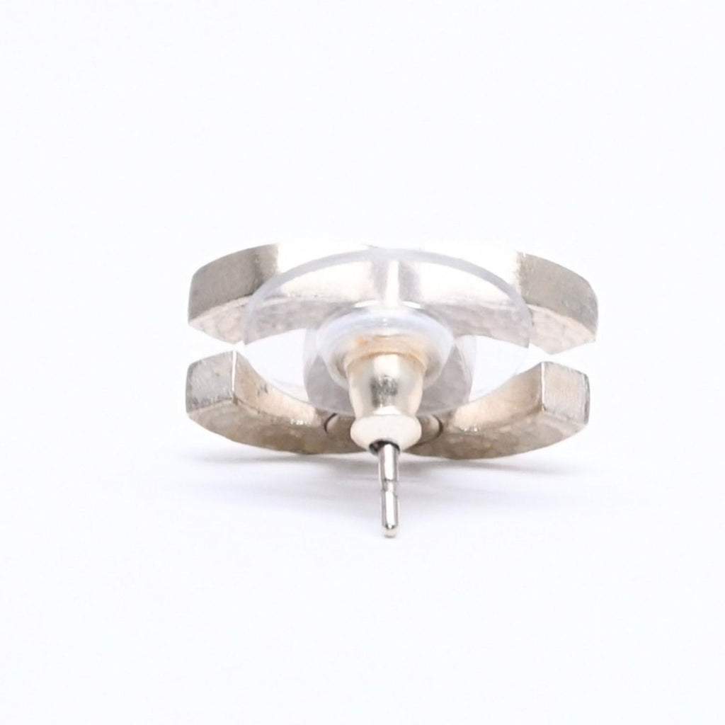 Chanel Earrings CC Logo Gold Glitter 07 — view 5