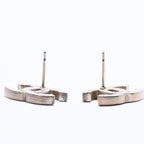 Chanel Earrings CC Logo Gold Glitter 07 — view 7