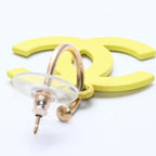 Chanel CC Logo Hoop Earrings 03 Metal Gold Plated Yellow — view 5