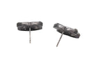 Chanel CC Logo Earrings 05 Metal Enamel Rhinestone Silver — view 5