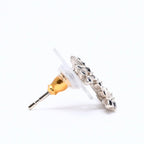 Chanel Earrings CC Logo Black Rhinestone — view 6