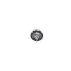 Chanel Earrings CC Logo Button &camellia Black 06c CC&camellia Silver — view 5