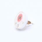 Chanel Earrings CC Logo Rhinestone 8 White Clear Gold — view 2