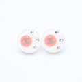 Chanel Earrings CC Logo Rhinestone 8 White Clear Gold