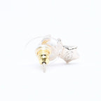 Chanel Earrings CC Logo Star Color Stone Light Gold — view 5