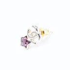 Chanel Earrings CC Logo Star Color Stone Light Gold — view 2