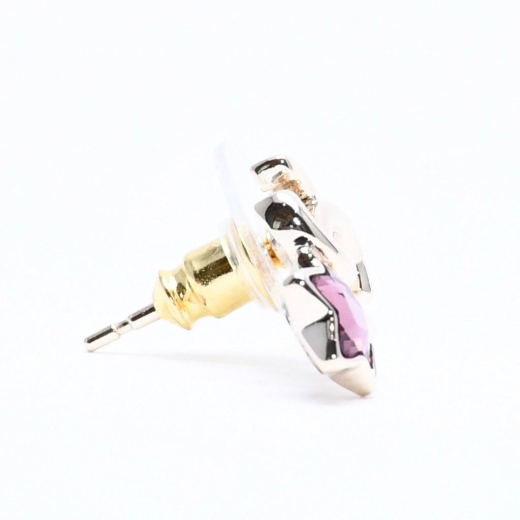 Chanel Earrings CC Logo Star Color Stone Light Gold — view 4