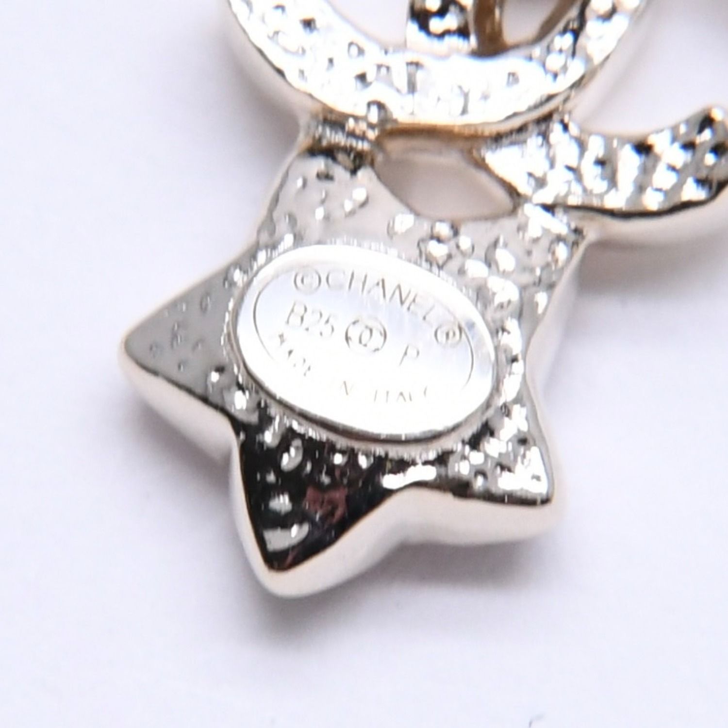 Chanel Earrings CC Logo Star Color Stone Light Gold — view 8