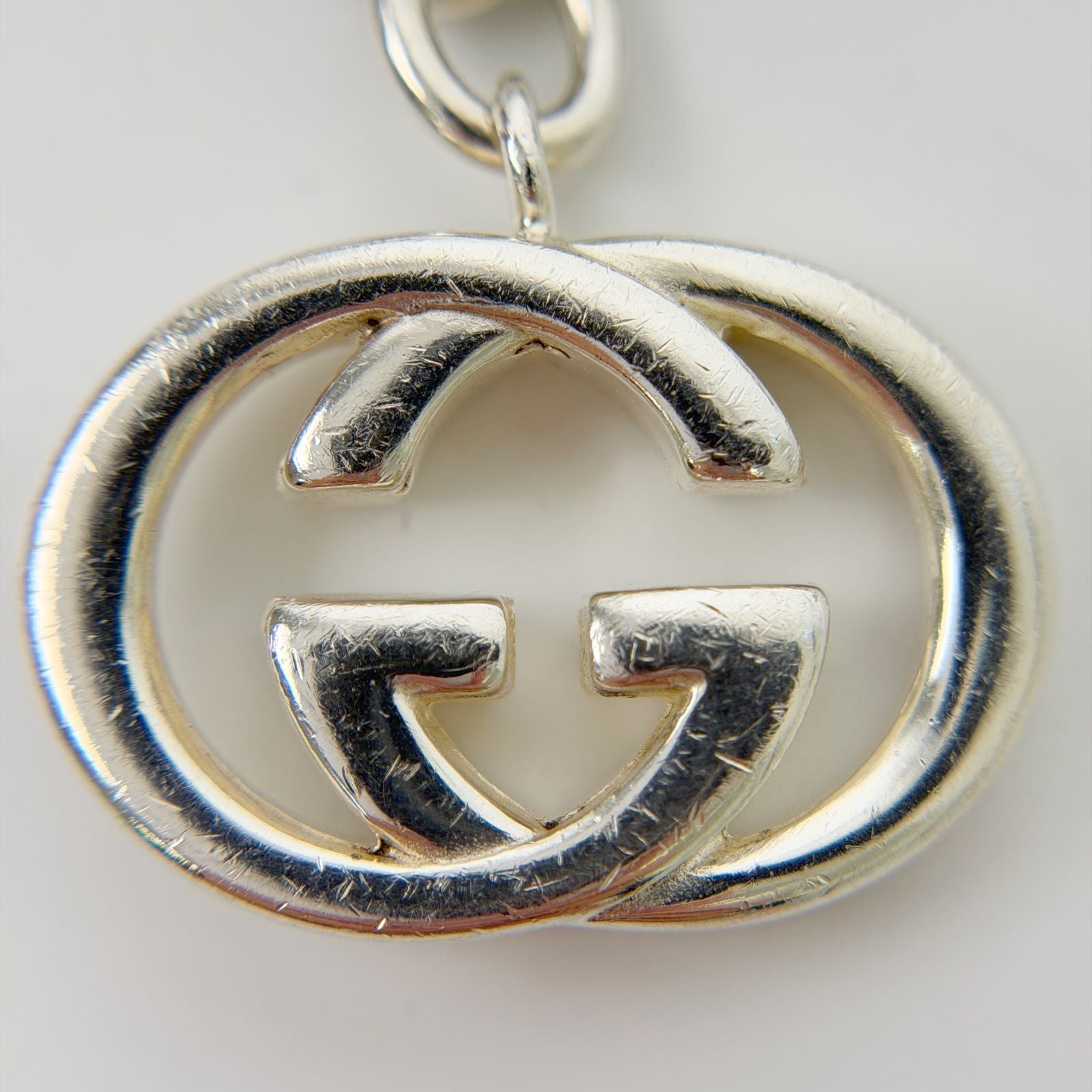 Gucci Interlocking Charm Chain Bracelet 925 Sterling Silver Vintage — view 7