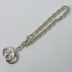 Gucci Interlocking Charm Chain Bracelet 925 Sterling Silver Vintage — view 5