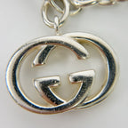Gucci Interlocking Charm Chain Bracelet 925 Sterling Silver Vintage — view 6