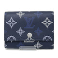 Louis Vuitton Victor Wallet Trifold Monogram Shadow Navy Blue