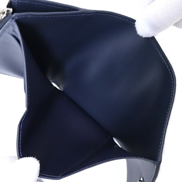 Louis Vuitton Victor Wallet Trifold Monogram Shadow Navy Blue — view 4