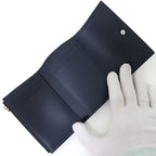 Louis Vuitton Victor Wallet Trifold Monogram Shadow Navy Blue — view 3