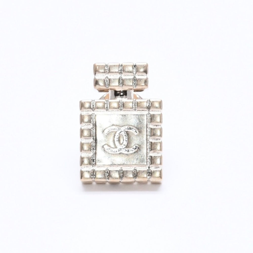 Chanel Brooch CC Logo Pin 3 Point Set Metal Gold — view 2