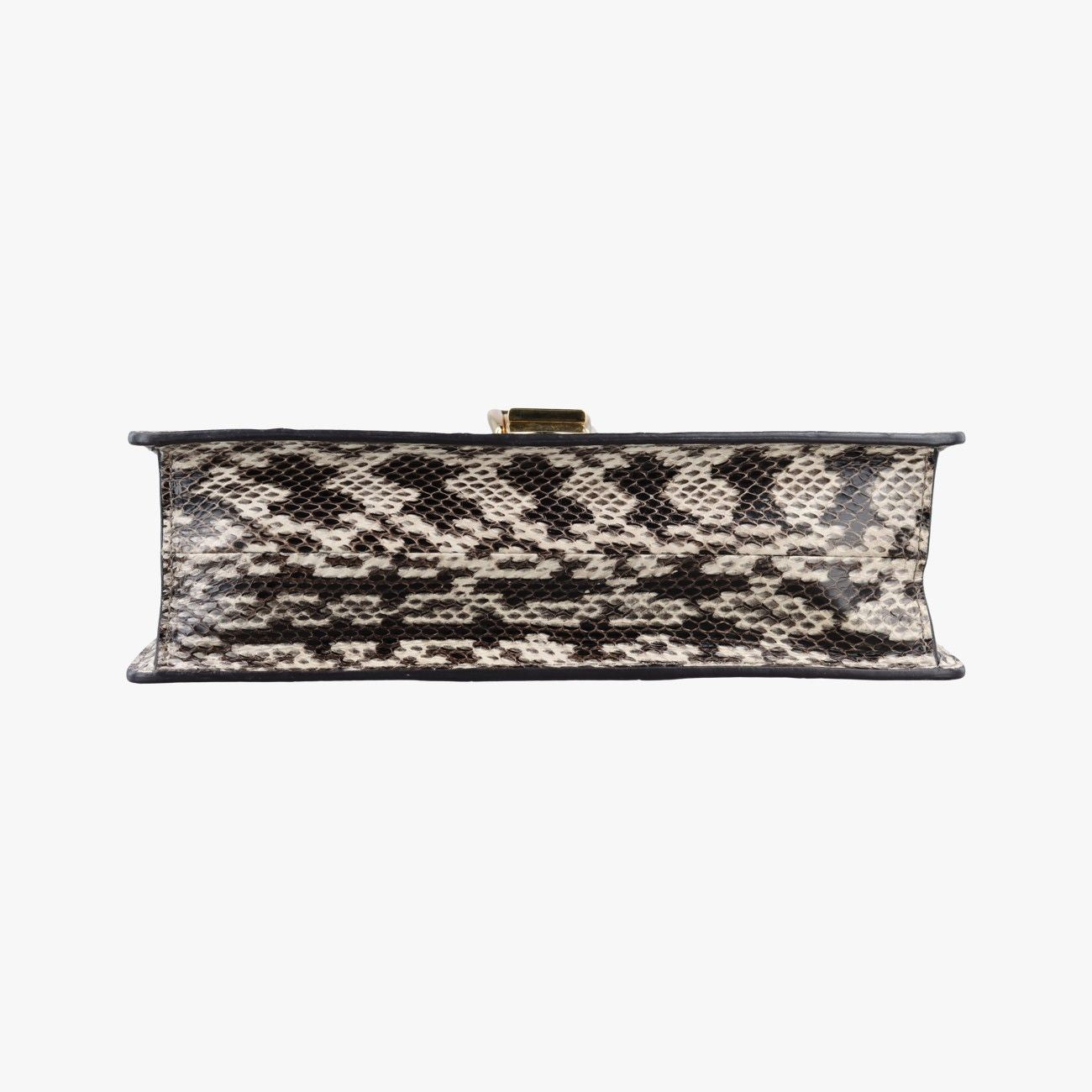 Gucci Sylvie Beige Multi Snakeskin Shoulder Bag — view 3