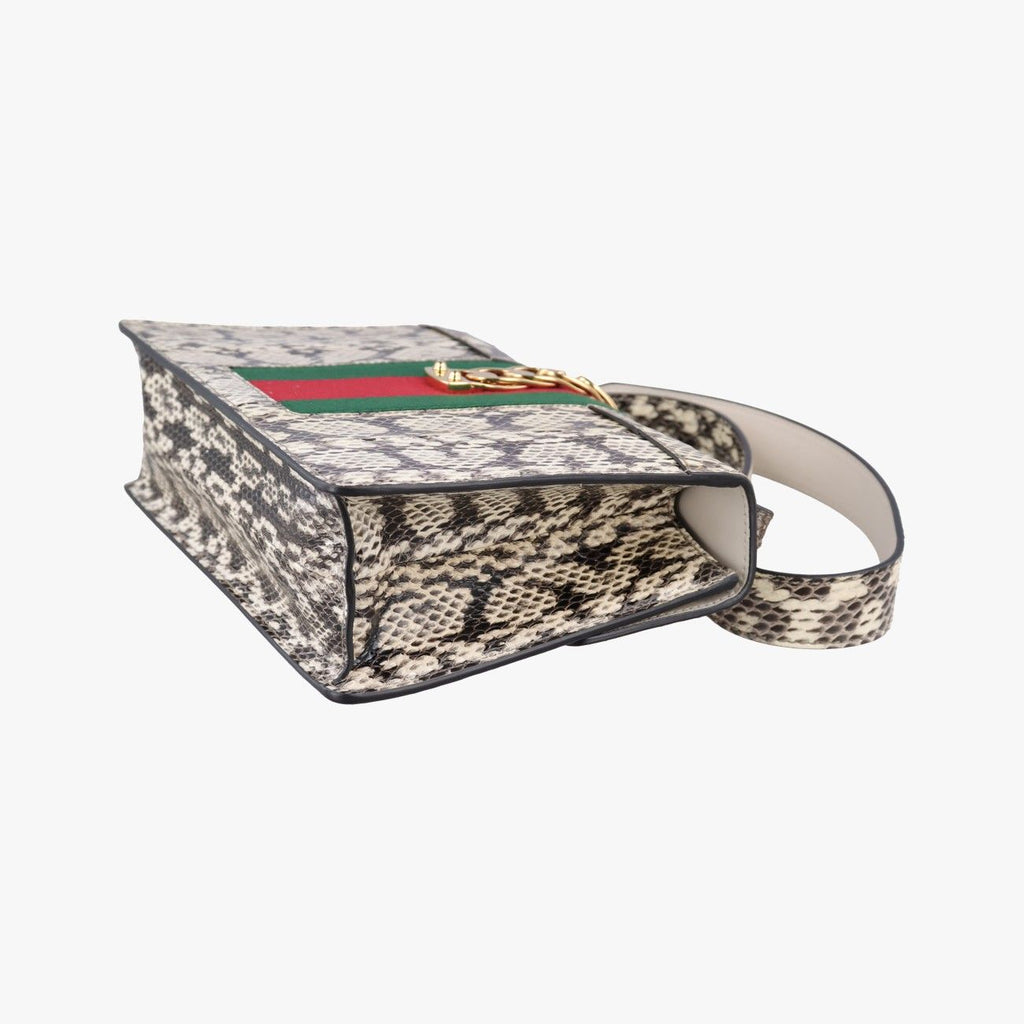 Gucci Sylvie Beige Multi Snakeskin Shoulder Bag — view 6