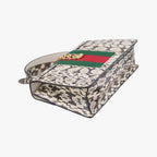 Gucci Sylvie Beige Multi Snakeskin Shoulder Bag — view 7