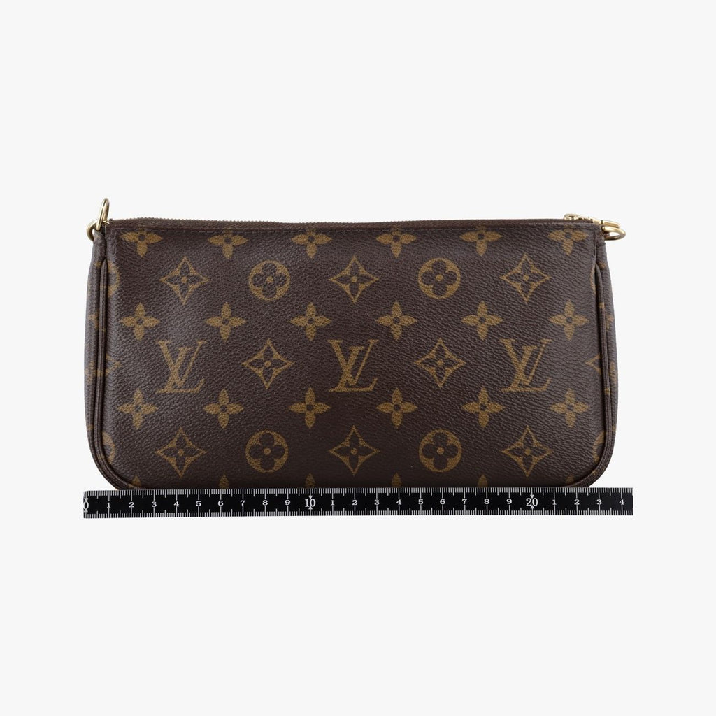 Louis Vuitton Multy Pochette Soir Monogram Brown Khaki Canvas — view 2