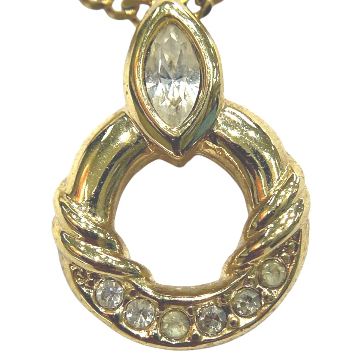 Dior Circle Rhinestone Necklace 22