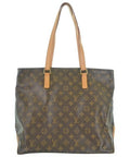 Louis Vuitton Monogram Cabas Mezzo Tote Bag Brown