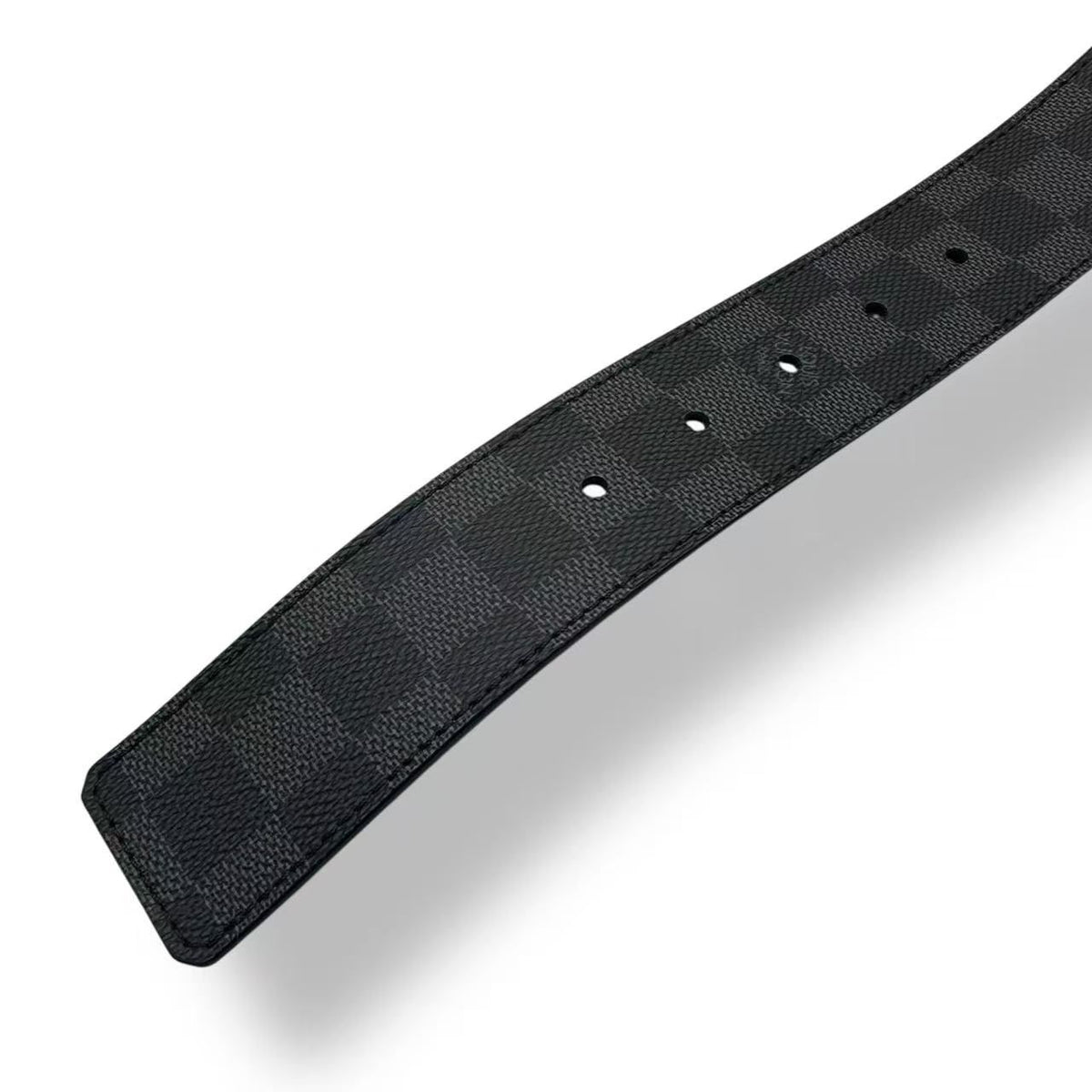 Louis Vuitton Ceinture LV Initial 90/36 Belt Black Gray Damier Pattern — view 5