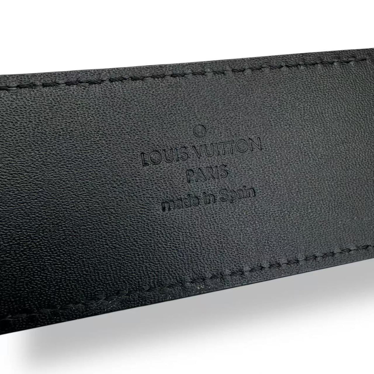 Louis Vuitton Ceinture LV Initial 90/36 Belt Black Gray Damier Pattern — view 7