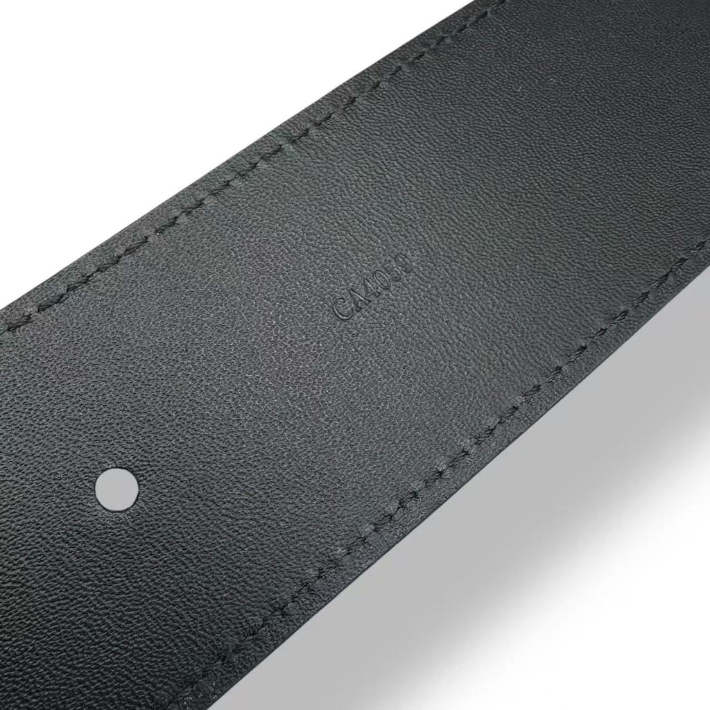 Louis Vuitton Ceinture LV Initial 90/36 Belt Black Gray Damier Pattern — view 8