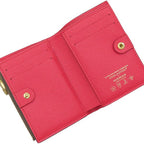 Louis Vuitton Bifold Wallet LV TM Portefeuille Lisa Monogram Canvas Cherry Gold — view 6