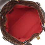 Louis Vuitton Bag Cabas Rosebery Damier Canvas Ebene Gold Shoulder Twist Lock — view 8