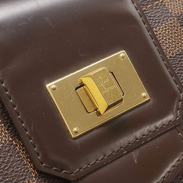 Louis Vuitton Bag Cabas Rosebery Damier Canvas Ebene Gold Shoulder Twist Lock — view 6