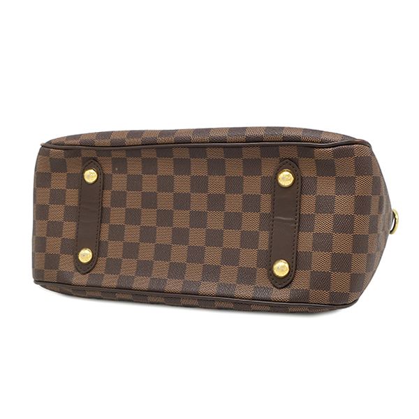 Louis Vuitton Bag Cabas Rosebery Damier Canvas Ebene Gold Shoulder Twist Lock — view 3