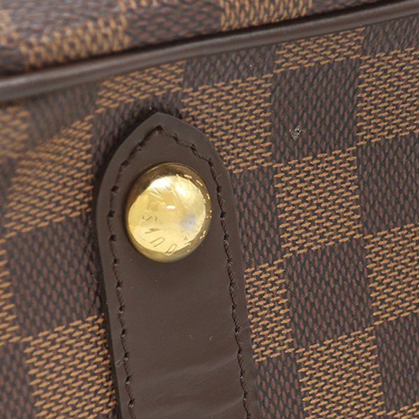 Louis Vuitton Bag Cabas Rosebery Damier Canvas Ebene Gold Shoulder Twist Lock — view 5