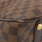 Louis Vuitton Bag Cabas Rosebery Damier Canvas Ebene Gold Shoulder Twist Lock — view 4