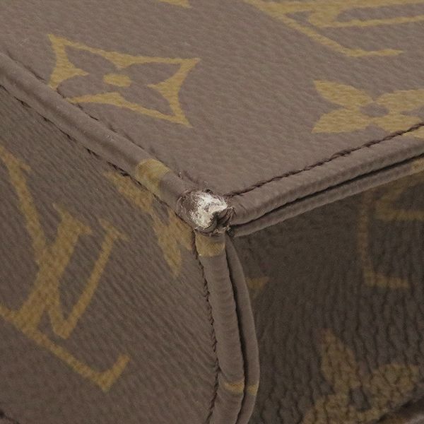Louis Vuitton Bag Petite Sac Plat Monogram Canvas Gold Handbag — view 4