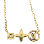 Louis Vuitton Petit Rhinestone Necklace Gold — view 3