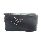Prada Vela Shoulder Bag Dark Green Nylon RI