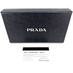Prada Coin Purse Saffiano Travel Mini Wallet Leather Navy Blue Silver — view 7