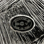 Chanel Brooch CC Logo Rhinestone Silver — view 4