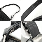 Chanel Shoulder Bag CC Logo Quilted Leather Black Silver — view 7
