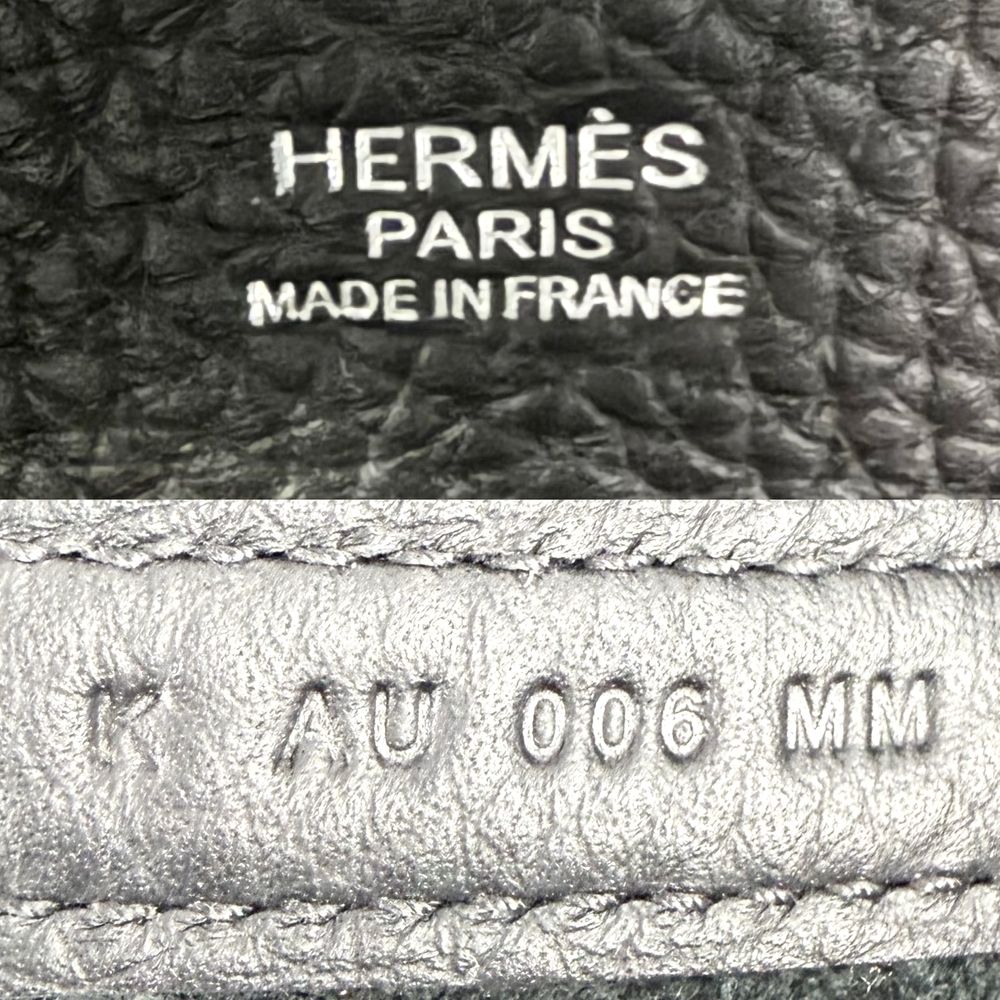 Hermes Handbag Picotin Lock PM Leather Black Silver — view 5