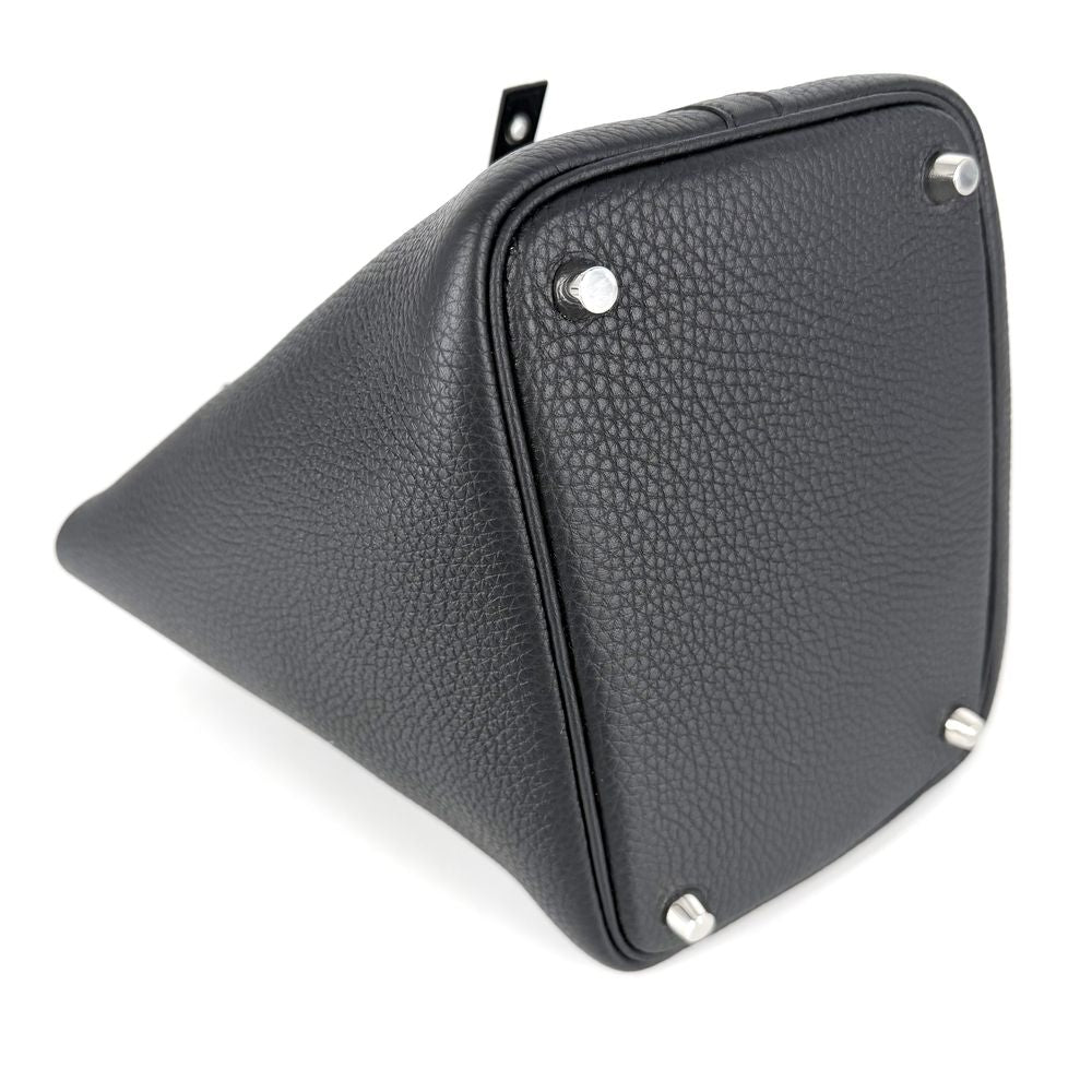 Hermes Handbag Picotin Lock PM Leather Black Silver — view 3