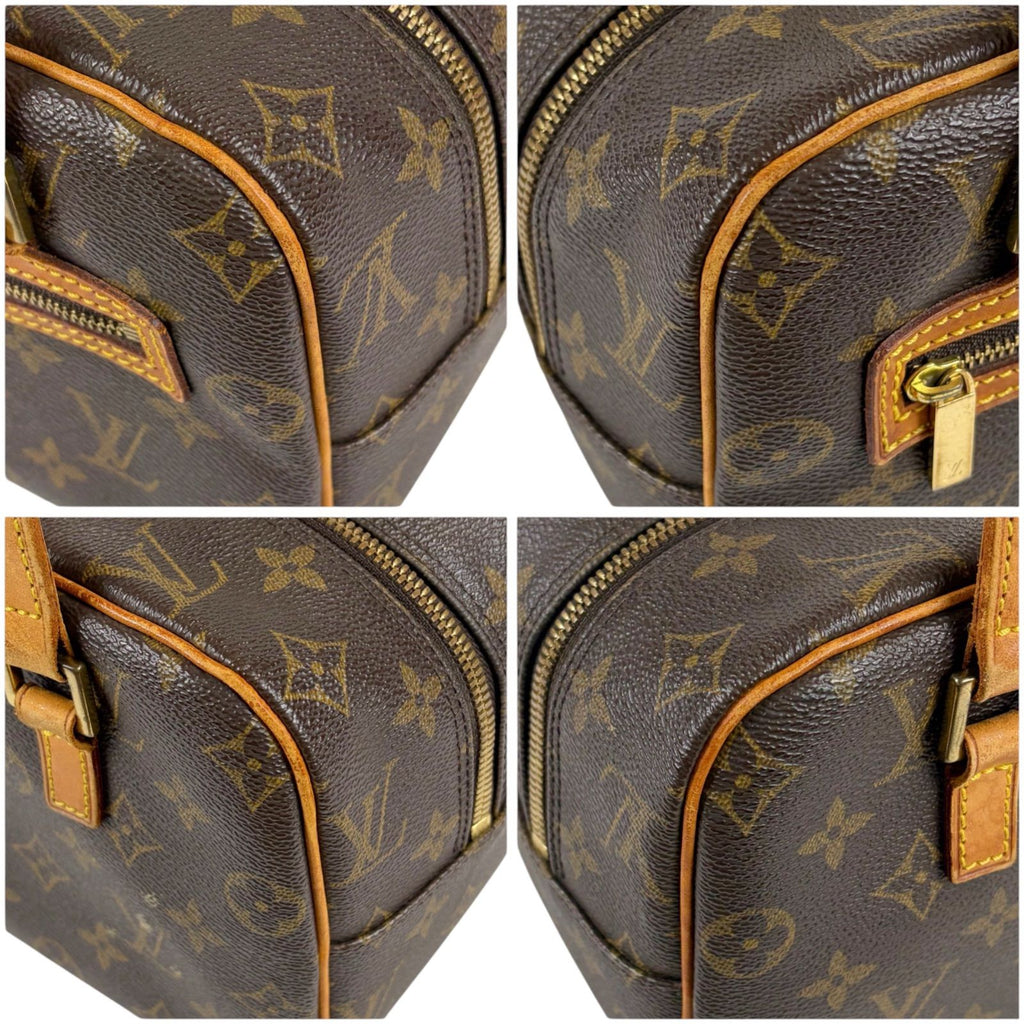 Louis Vuitton Monogram Leather Shoulder Bag Lambskin Cite MM Brown — view 5
