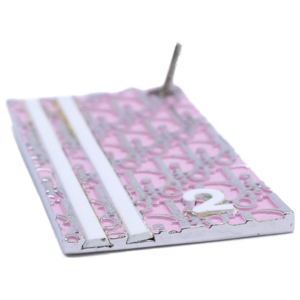 Dior Trotter Plate Necklace Pink — view 4