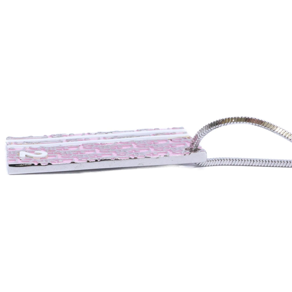 Dior Trotter Plate Necklace Pink — view 3