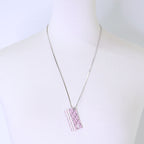 Dior Trotter Plate Necklace Pink — view 8